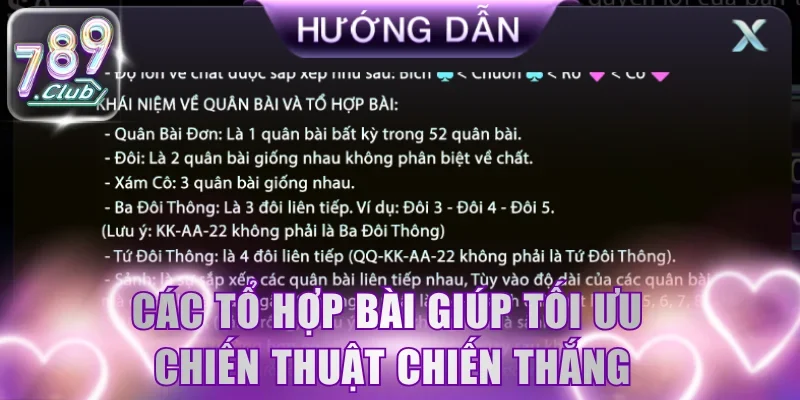 Các tổ hợp bài giúp tối ưu chiến thuật chiến thắng