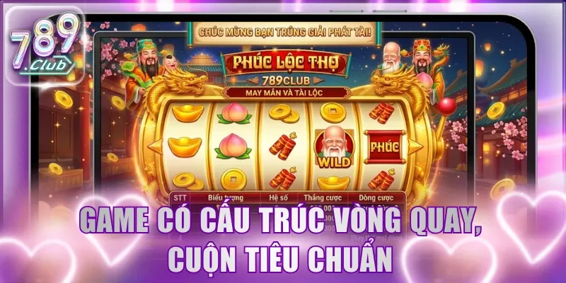 Game có cấu trúc vòng quay, cuộn tiêu chuẩn