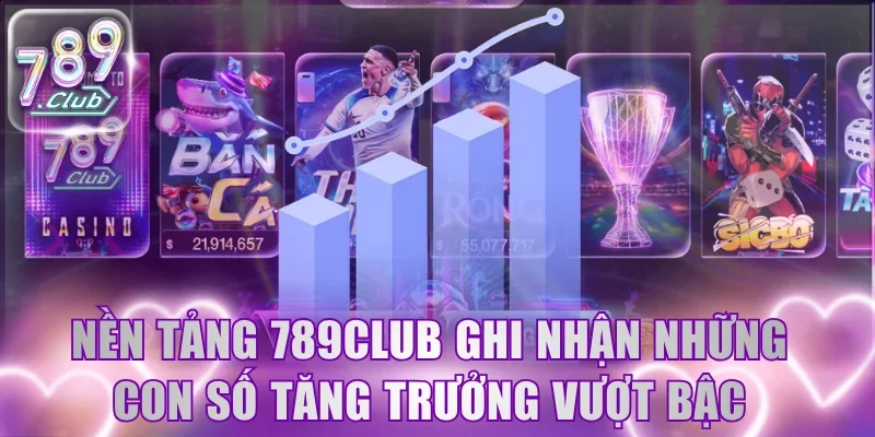Nền tảng 789Club ghi nhận những con số tăng trưởng vượt bậc
