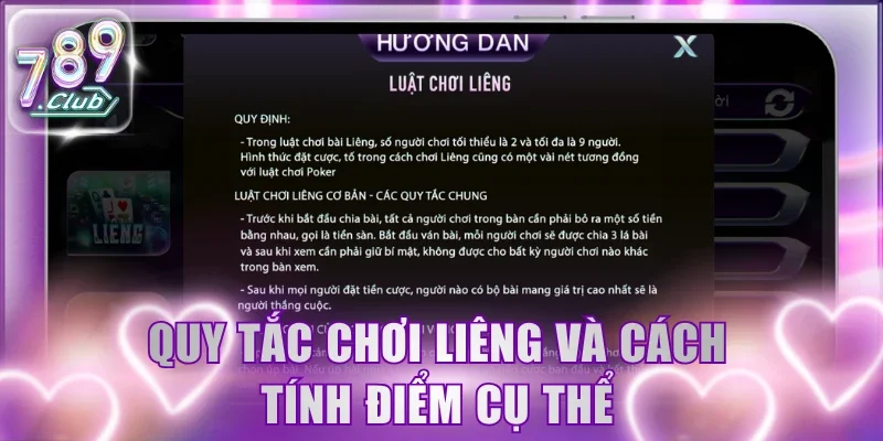 Quy tắc chơi Liêng và cách tính điểm cụ thể