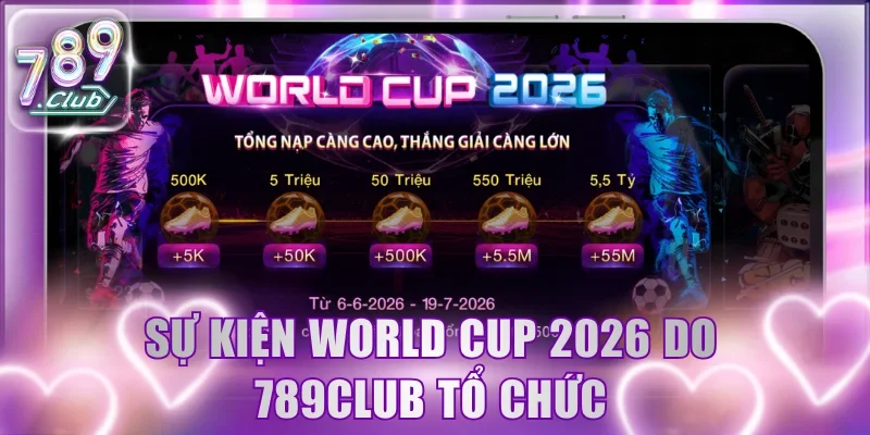 Sự kiện World Cup 2026 do 789Club tổ chức